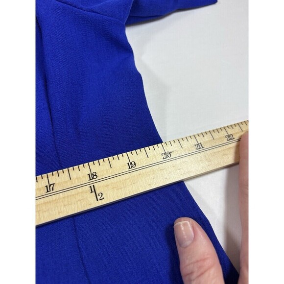 MM Lafleur Emily Dress Bright Indigo Blue + 1  20 Midi Square Neck Short Sleeve - Picture 9 of 12